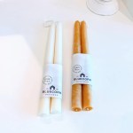 Hand-Dipped Beeswax Taper Candles